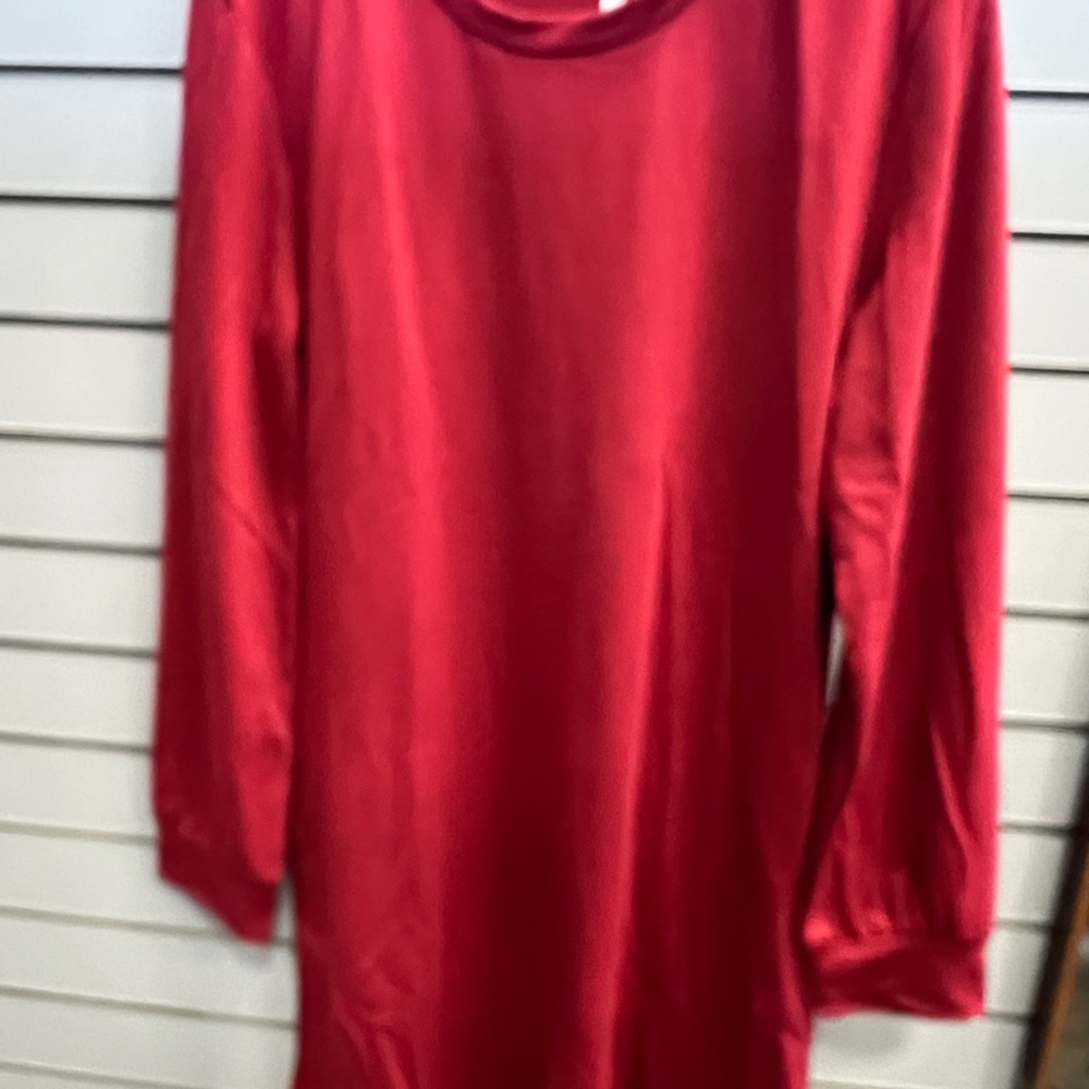 NWT Elegant Red Long Sleeve Tunic / Dress